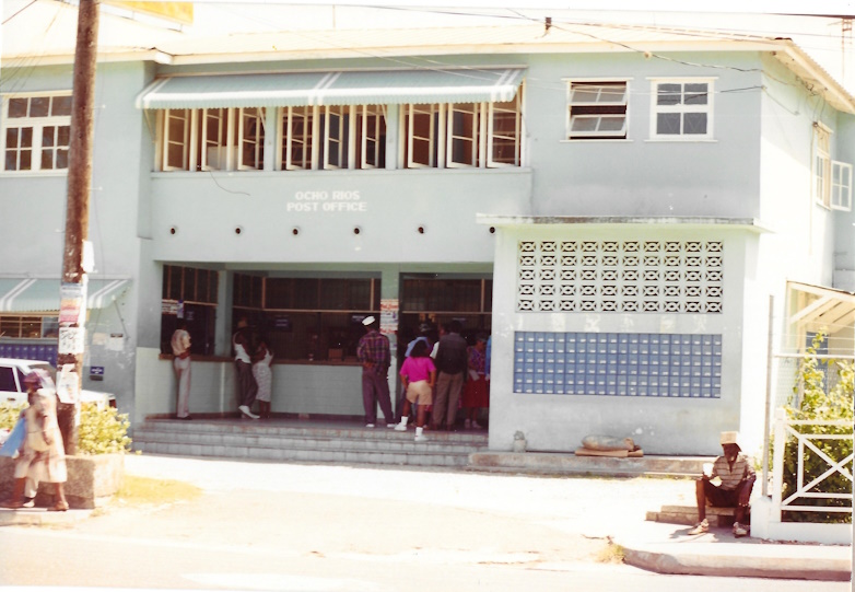 Ocho Rios, Jamaica, post office, 1989