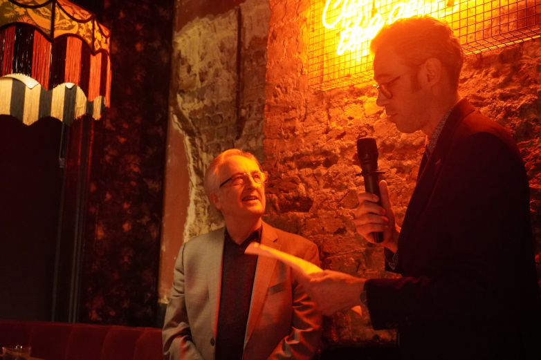 The Hook and The Eye, Simon Ward, Raymond Benson, London, launch