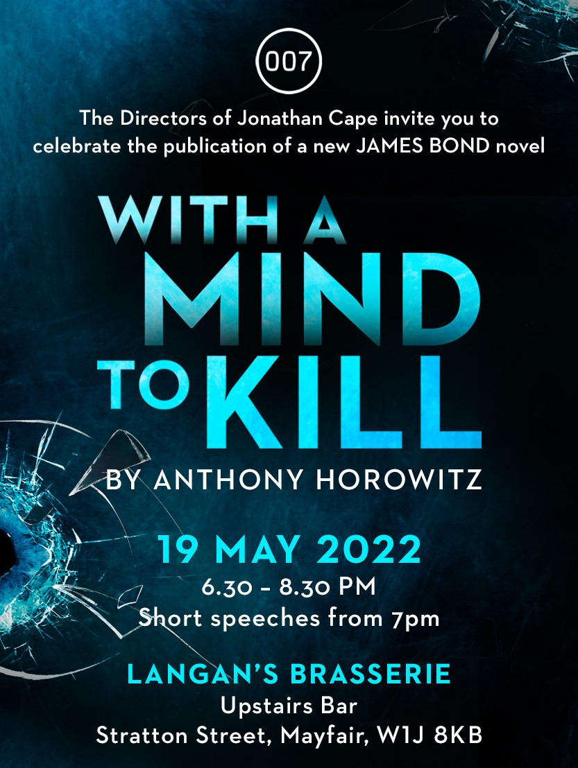 With A Mind To Kill London launch invitation