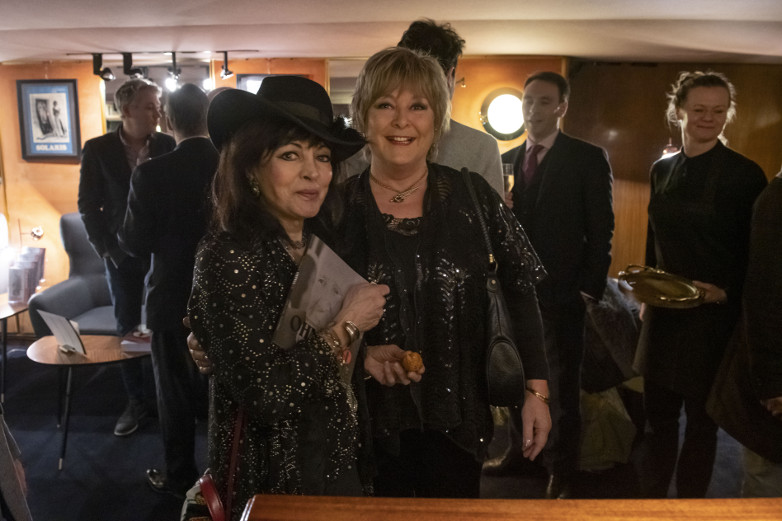 Zara and Jenny Hanley reunited after OHMSS screening at Curzon Cinema in London