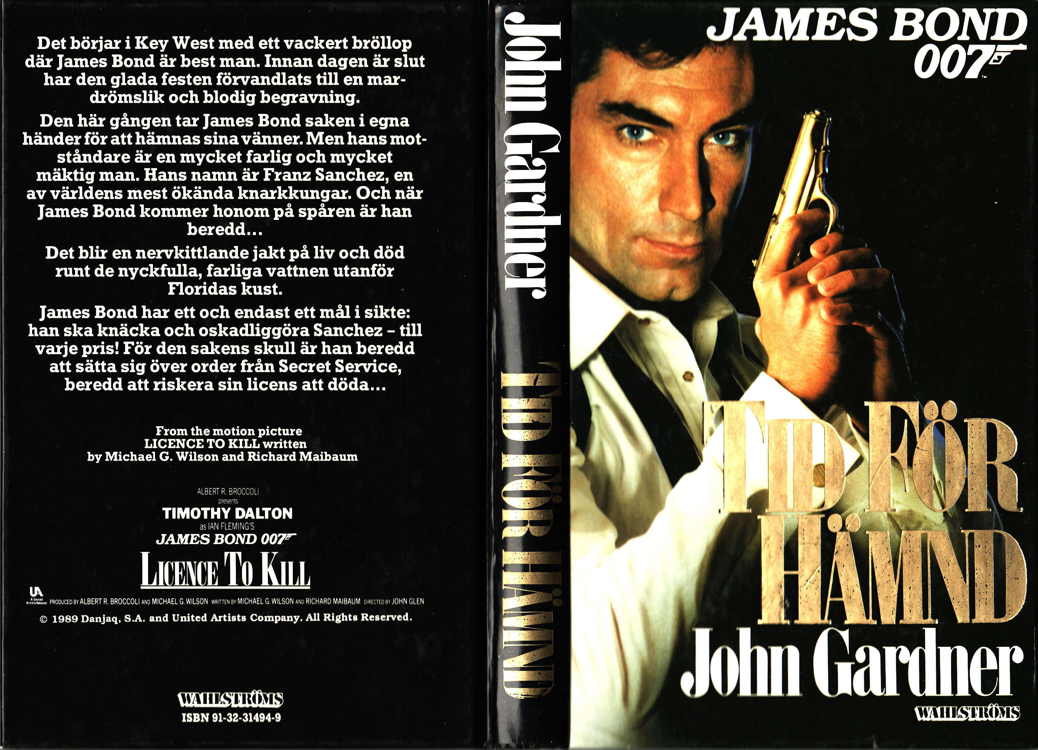 First UK edition of Licence To Kill (1990)