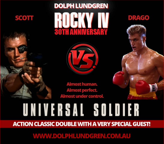 Dolph Lundgren 2015 Australia Rocky tour