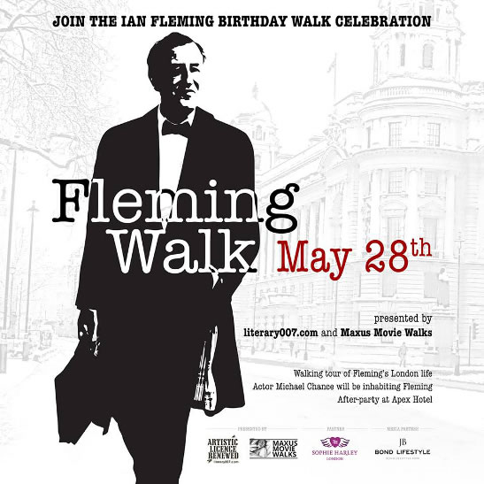 Ian Fleming birthday walk celebration