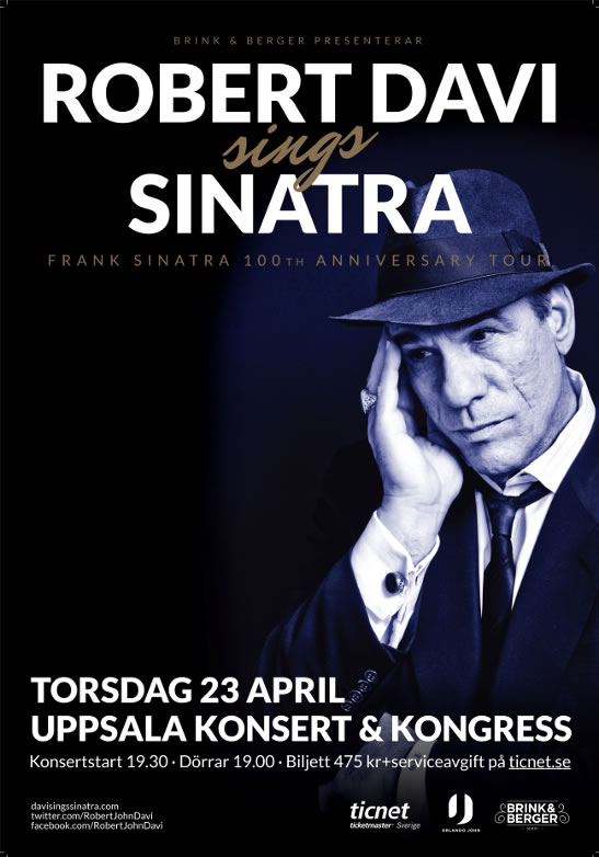Robert Davi sjunger Sinatra i Uppsala