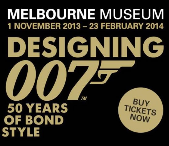 Designing 007 exhibition Melbourne