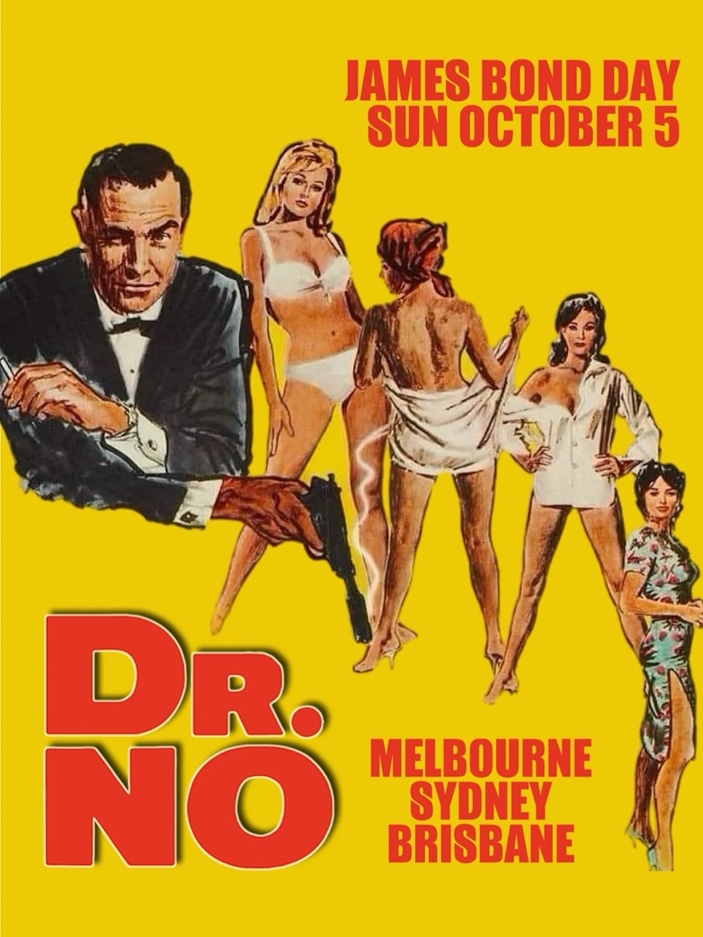 Dr. No, cinema, screenings, Melbourne, Sydney, Brisbane