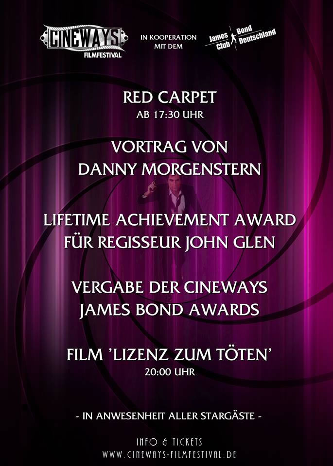 James Bond Abend Cineways Filmfestival 2017