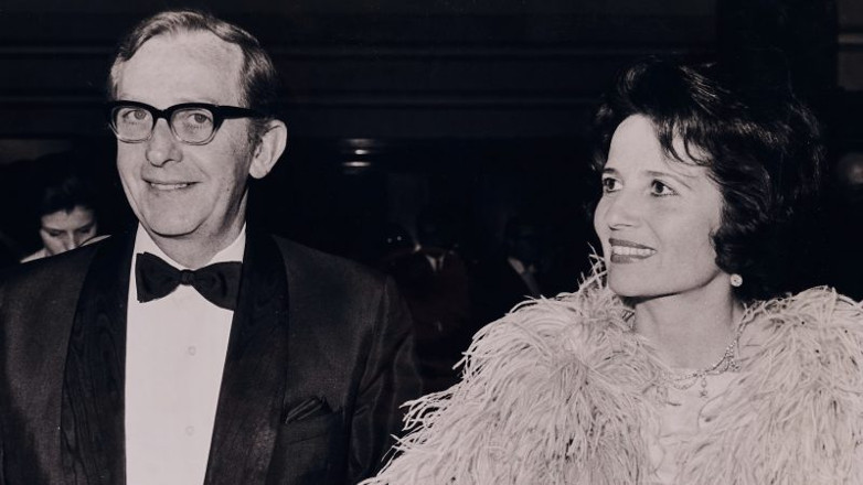 Lewis Gilbert and Hylda Gilbert at the premiere of You Only Live Twice in 1967