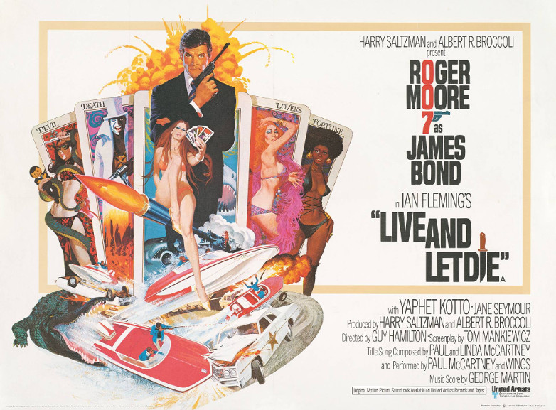 Live and Let Die film poster, 50th anniversary