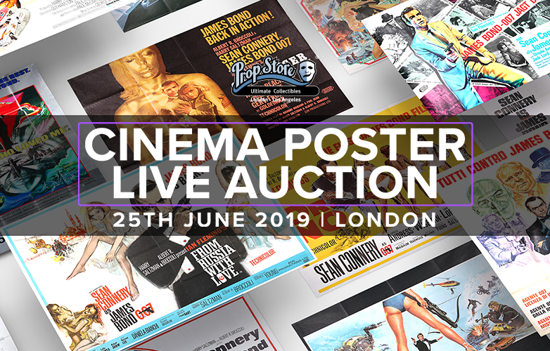 Propstore James Bond posters live auction London