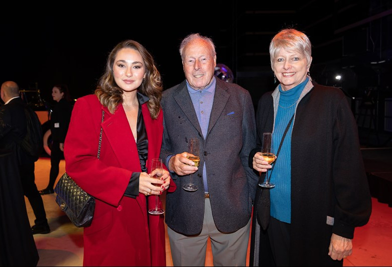 Saskia Connery, John and Janine Glen at The Sean Connery Stage