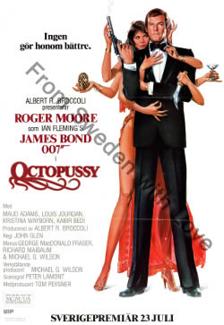 US one sheet poster for Octopussy (1983)