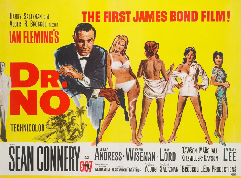 Agent 007 med ratt doda brittisk filmaffisch