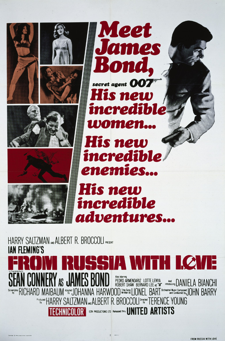 One sheet poster for From Russia with Love (1963)