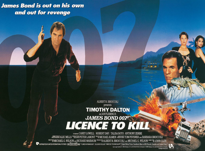 Licence to Kill UK quad poster