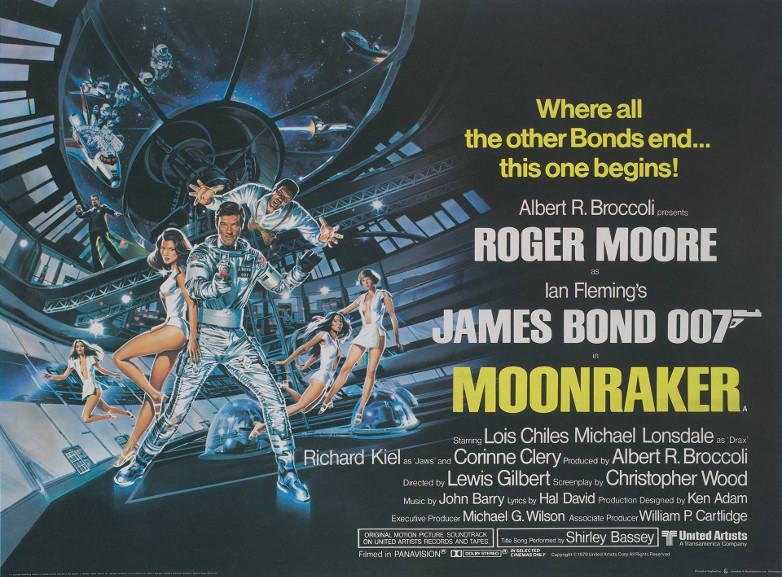 Moonraker brittisk filmaffisch