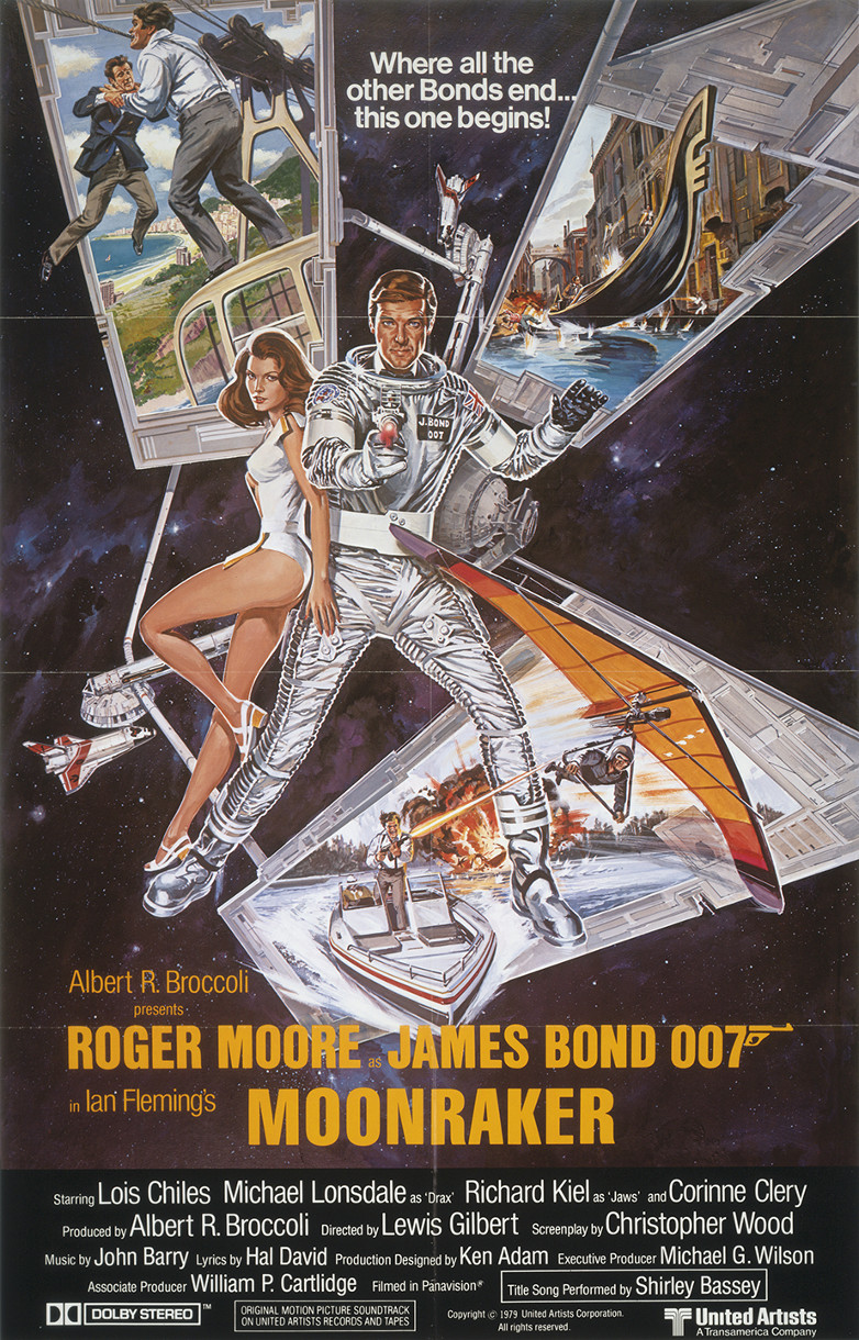 US one sheet poster for Moonraker (1979)