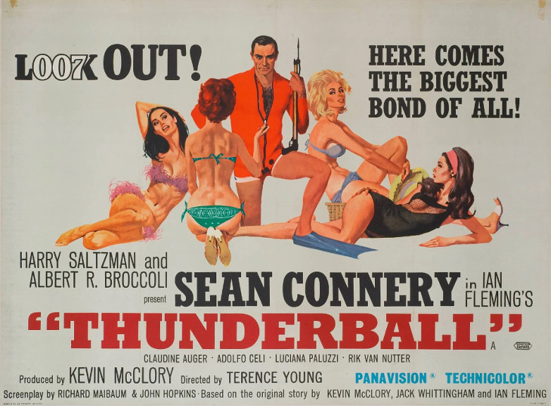 Thunderball UK quad poster