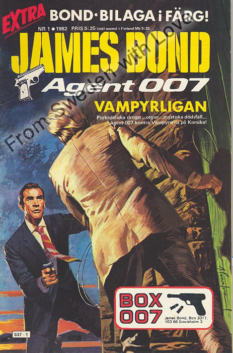 AGENT JAMES BOND 007 no 1 of 8, 1982