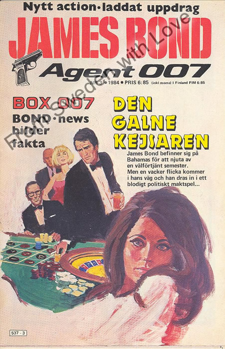 AGENT JAMES BOND 007 no 3 of 8, 1984