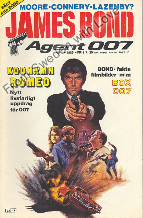 AGENT JAMES BOND 007 no 1 of 8, 1985
