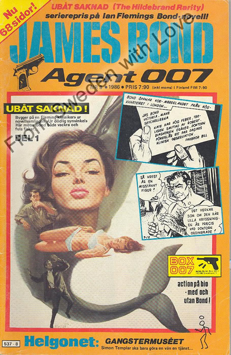 AGENT JAMES BOND 007 no 8 of 12, 1986