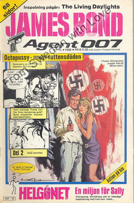 AGENT JAMES BOND 007 no 12 of 12, 1986