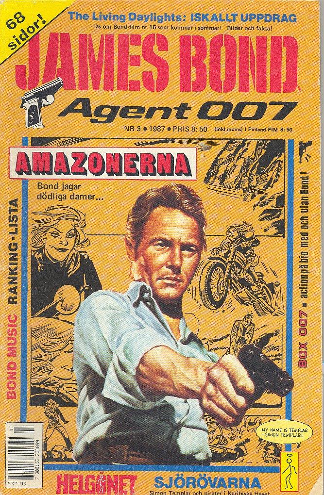 AGENT JAMES BOND 007 no 3 of 12, 1987