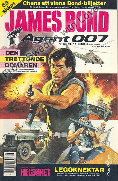 AGENT JAMES BOND 007 no 6 of 12, 1987