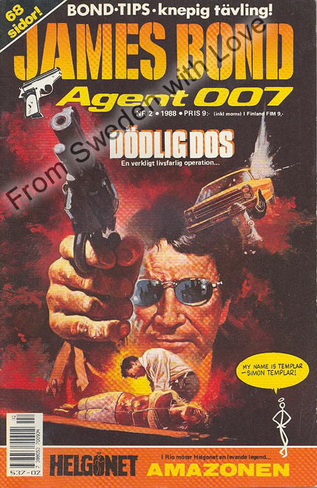 AGENT JAMES BOND 007 no 2 of 12, 1988