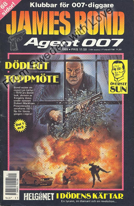 AGENT JAMES BOND 007 no 11 of 12, 1989