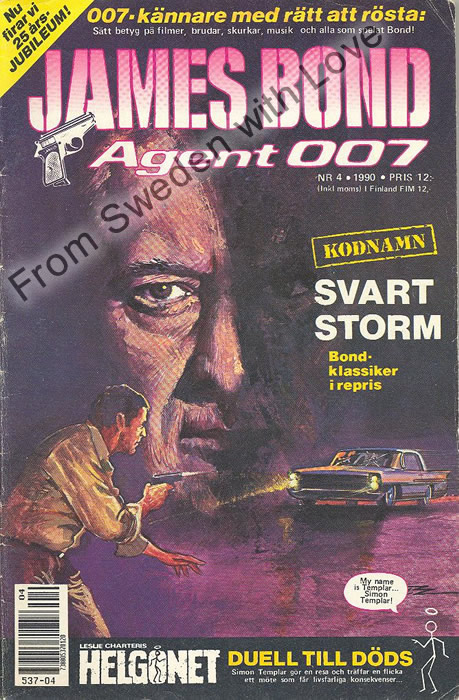 AGENT JAMES BOND 007 no 4 of 12, 1990