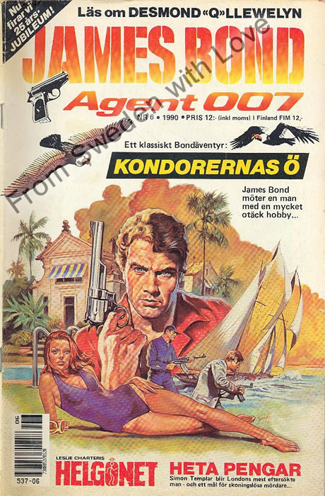 AGENT JAMES BOND 007 no 6 of 12, 1990