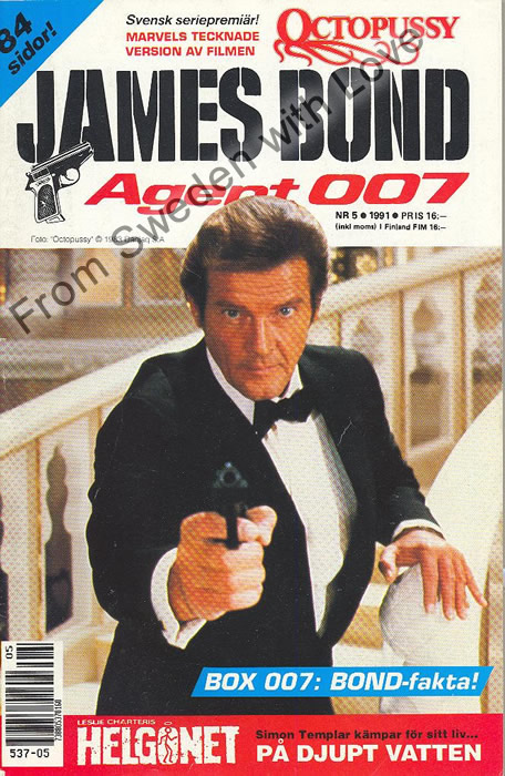 AGENT JAMES BOND 007 no 5 of 6, 1991