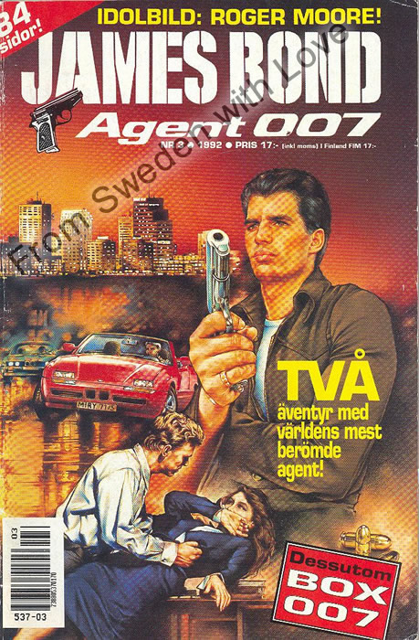 AGENT JAMES BOND 007 no 3 of 6, 1992