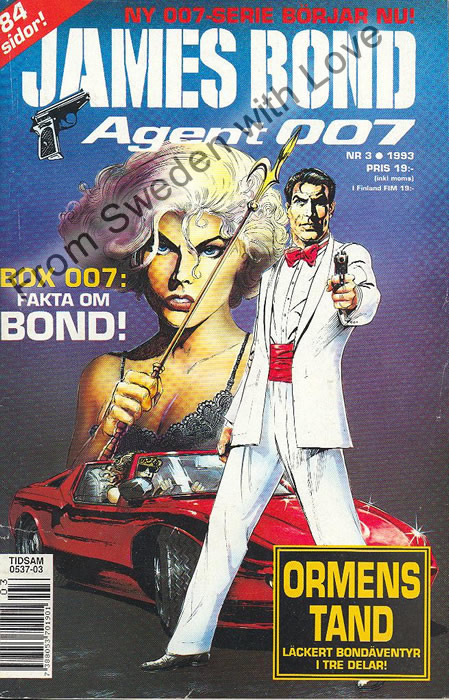 AGENT JAMES BOND 007 no 3 of 6, 1993