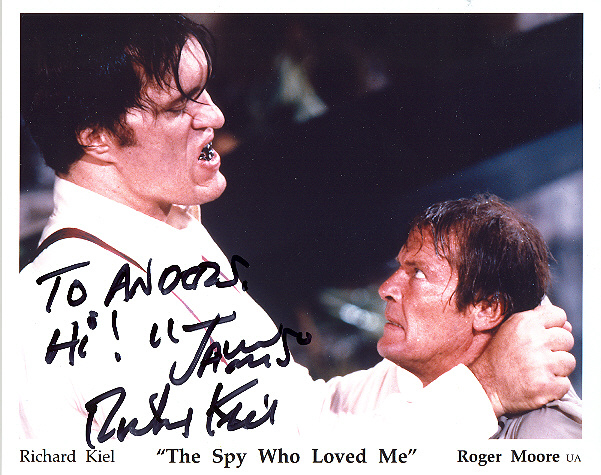 Richard Kiel, pictured with Sir Roger Moore Colour edition