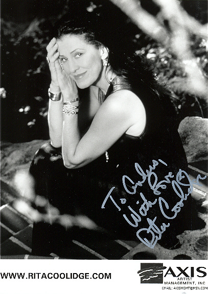 Rita Coolidge Färgfoto, 10x8 tum