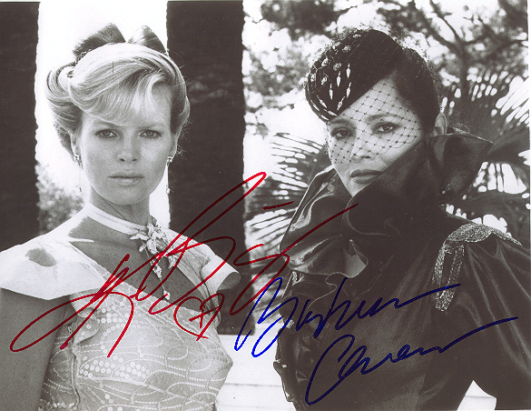 Kim Basinger och Barbara Carrera Färgfoto, 10x8 tum