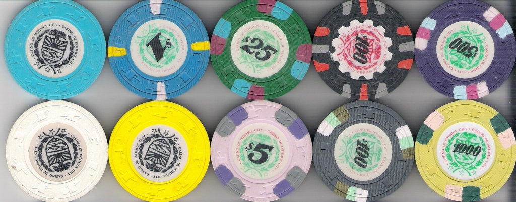 Casino chips Used on screen