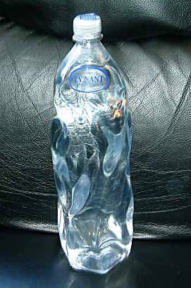 Large water bottle from ice palace bar Used on screen