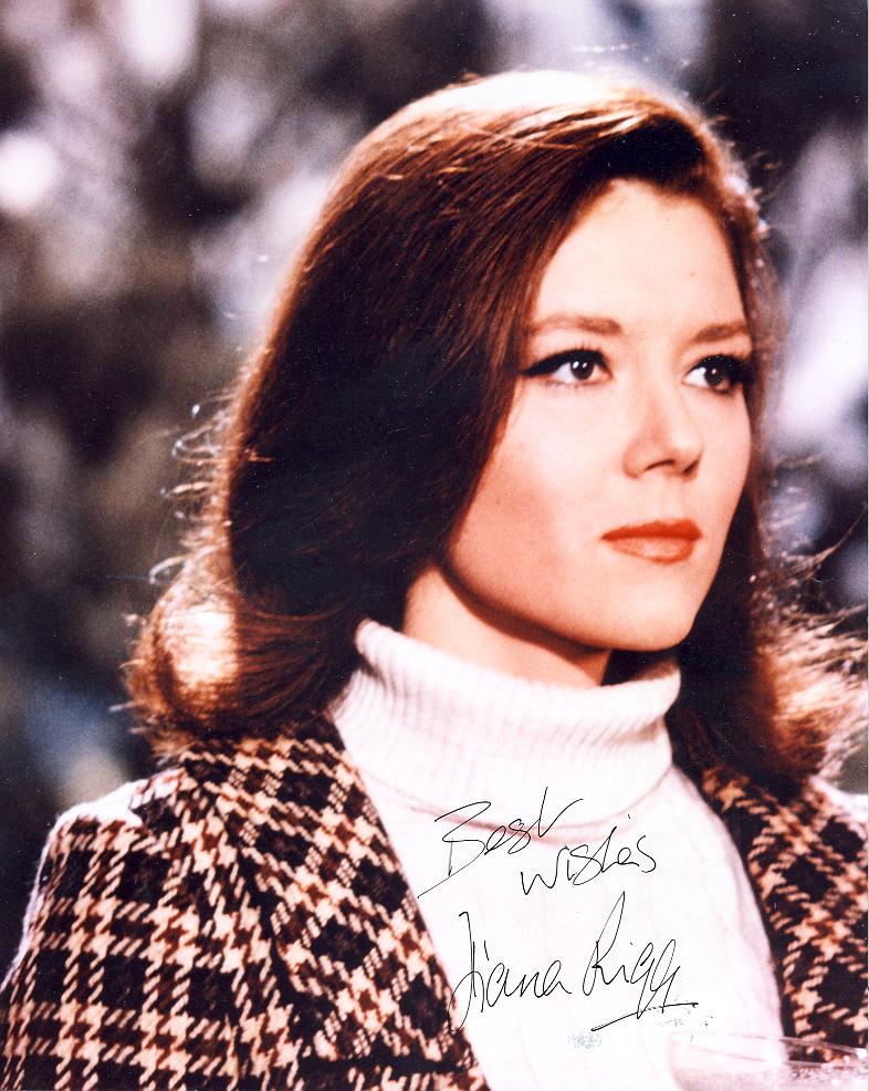 Dame Diana Rigg, in person after a theatre play in London online catalogue no 5929