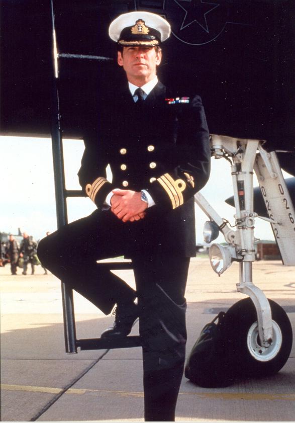 Pierce Brosnan in commander suit Colour edition