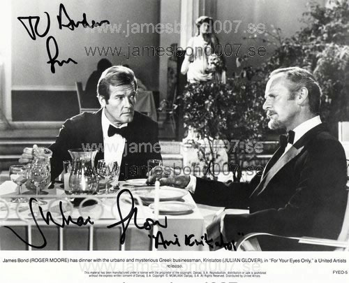 Julian Glover, pictured with Sir Roger Moore Colour edition