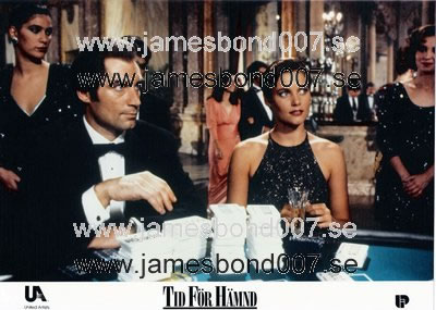 Timothy Dalton and Carey Lowell Swedish, in colour