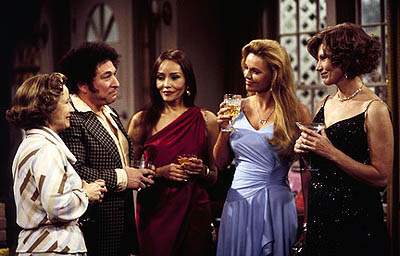 Barbara Carrera and Kristina Wayborn with fellow Bond girl Maud Adams in That 70's Show