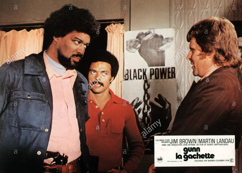 Bernie Casey and Bruce Glover in the 1972 film Black Gunn