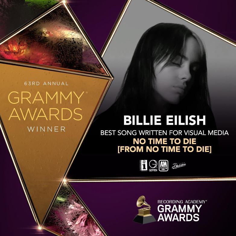 Billie Eilish No Time To Die Grammy Award