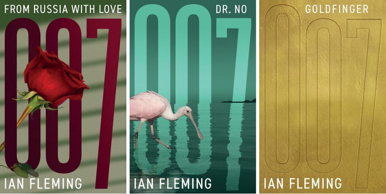 From Russia with Love, Dr No, Goldfinger, Ian Fleming, UK covers, 2023