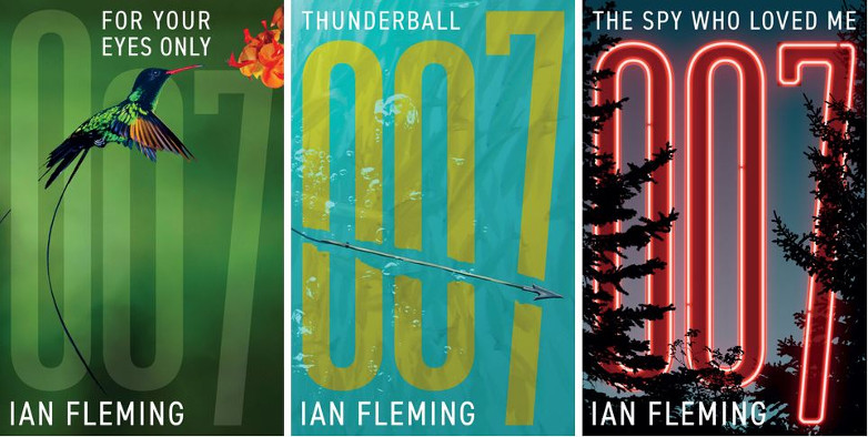 For Your Eyes Only, Thunderball, The Spy Who Loved Me, Ian Fleming, UK covers, 2023